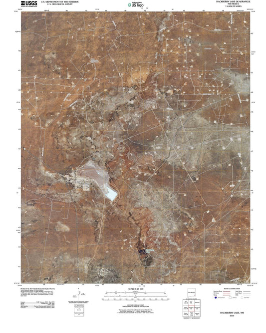 2010 Hackberry Lake, NM - New Mexico - USGS Topographic Map