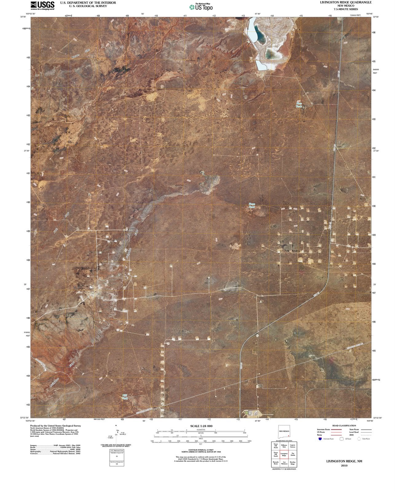 2010 Livingston Ridge, NM - New Mexico - USGS Topographic Map