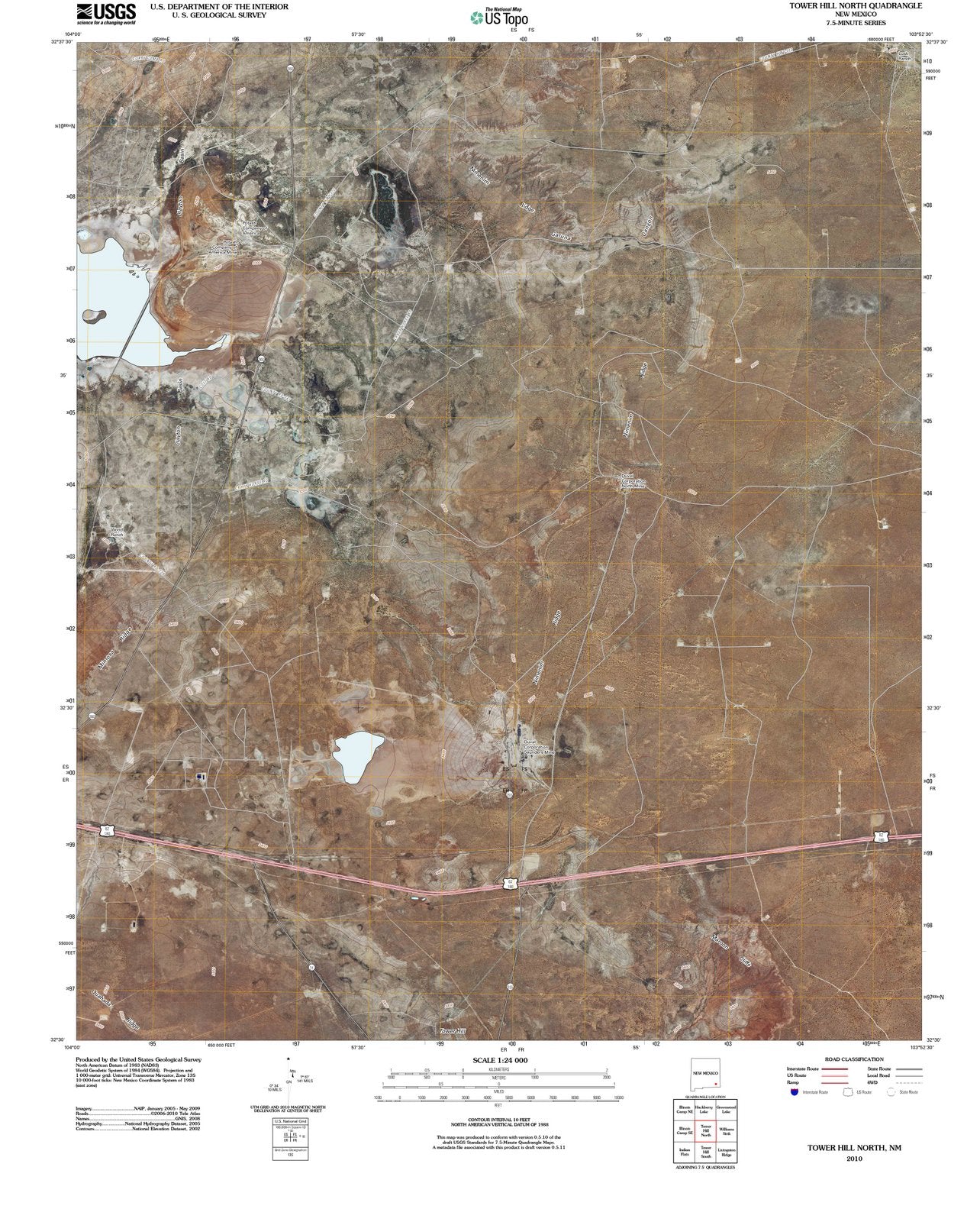 2010 Tower Hill North, NM - New Mexico - USGS Topographic Map