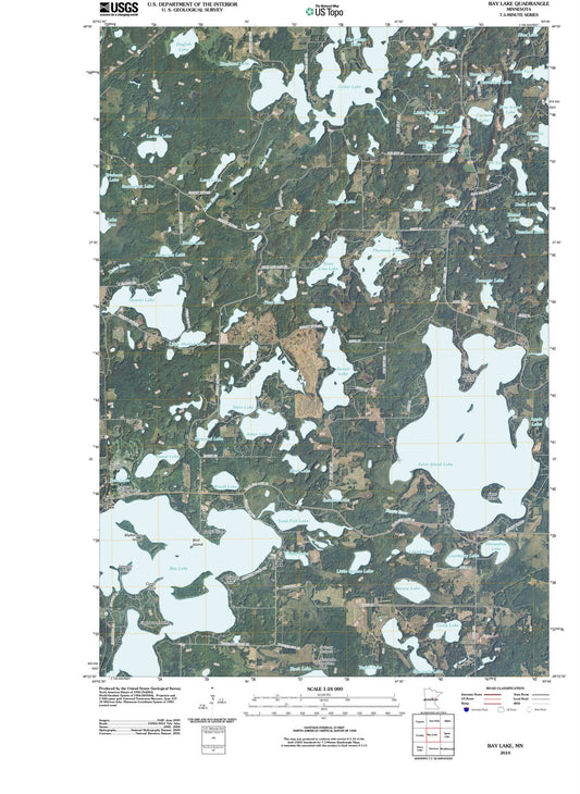 2010 Bay Lake, MN - Minnesota - USGS Topographic Map