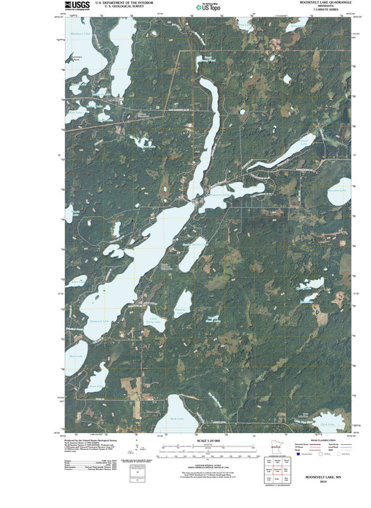 2010 Roosevelt Lake, MN - Minnesota - USGS Topographic Map