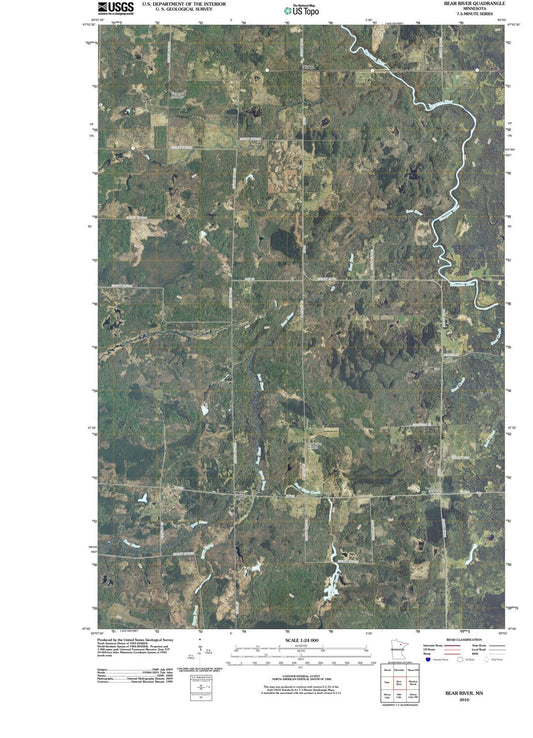 2010 Bear River, MN - Minnesota - USGS Topographic Map