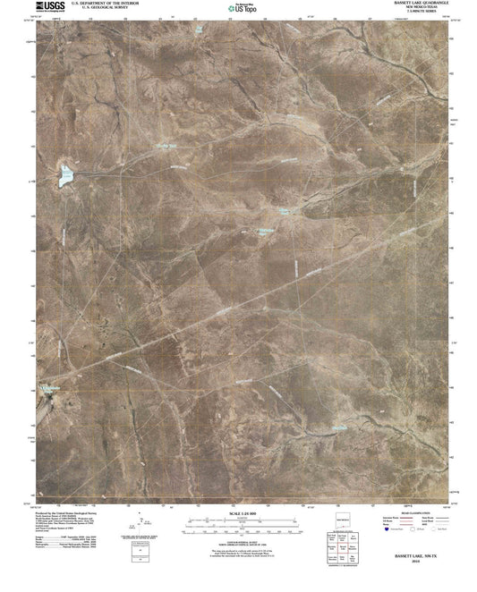 2010 Bassett Lake, NM - New Mexico - USGS Topographic Map