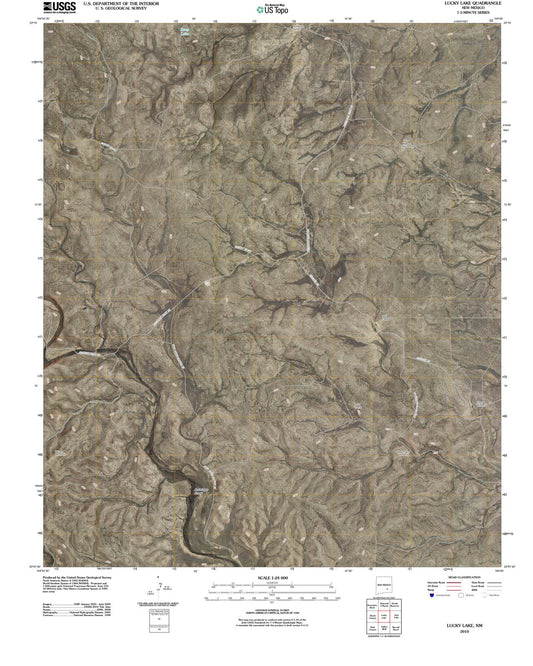 2010 Lucky Lake, NM - New Mexico - USGS Topographic Map