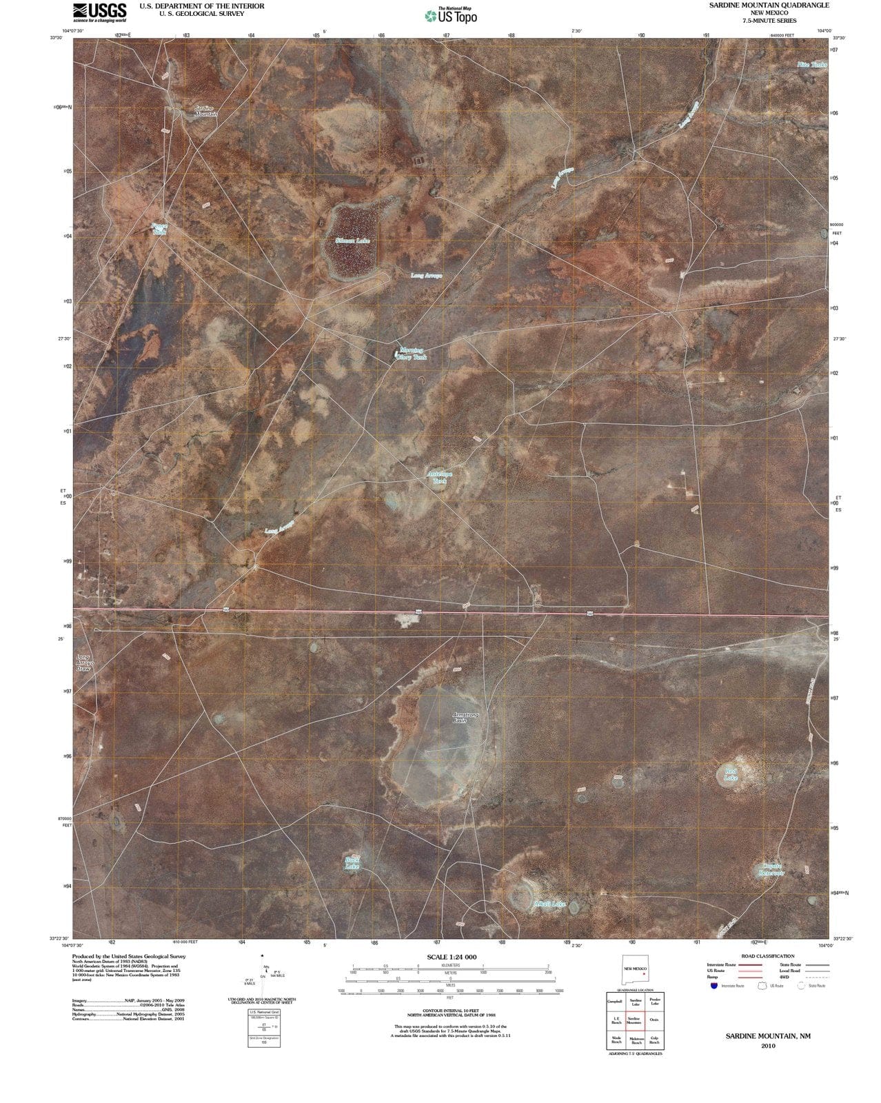 2010 Sardine Mountain, NM - New Mexico - USGS Topographic Map