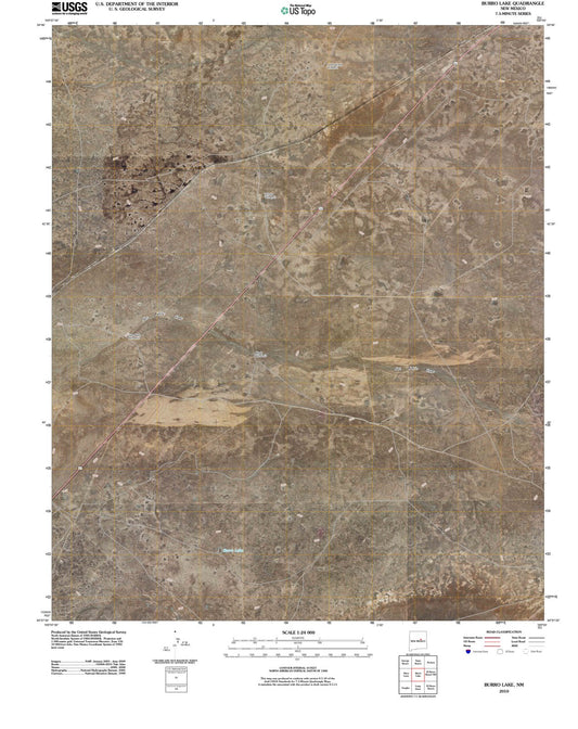 2010 Burro Lake, NM - New Mexico - USGS Topographic Map