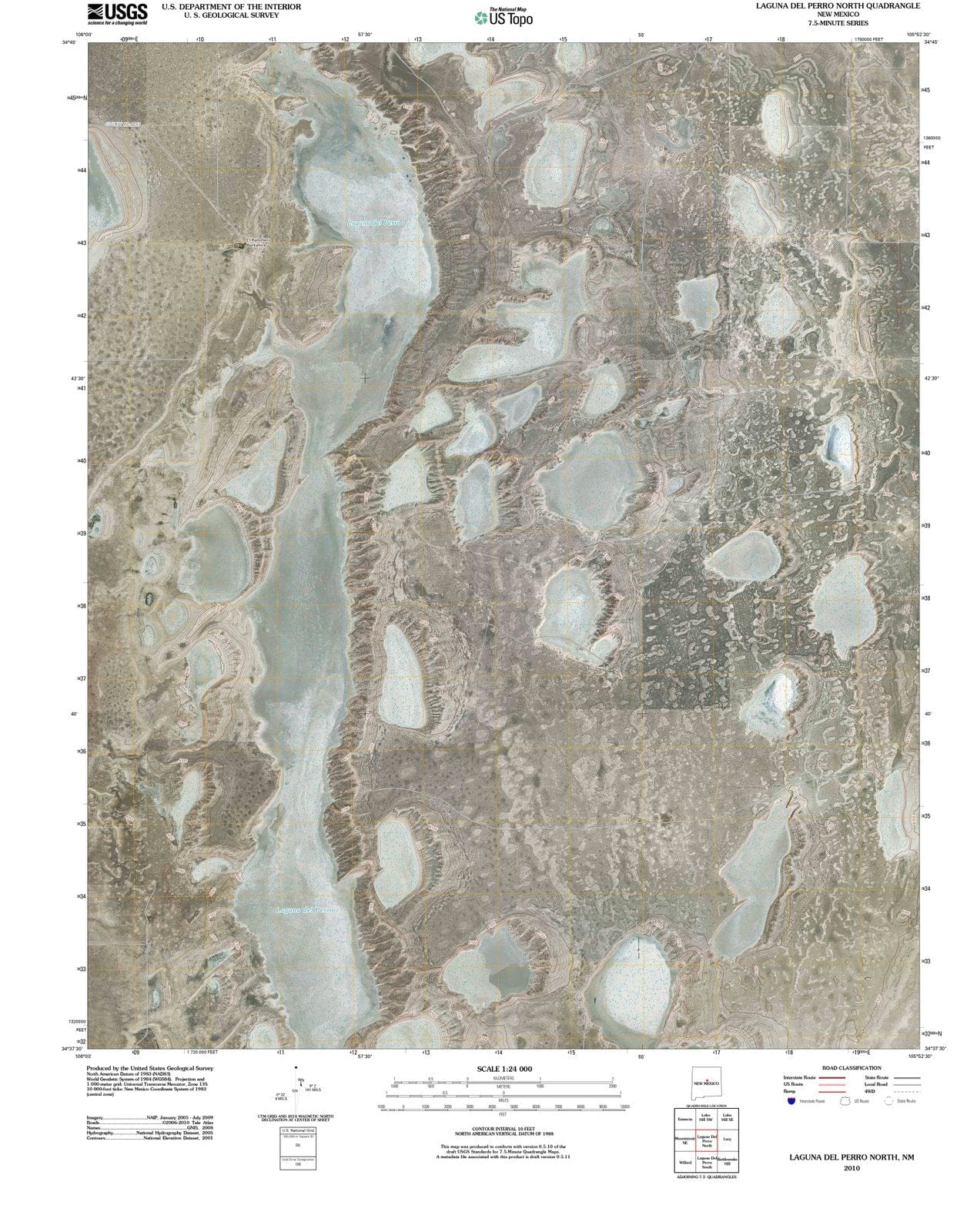 2010 Lagunael Perro North, NM - New Mexico - USGS Topographic Map