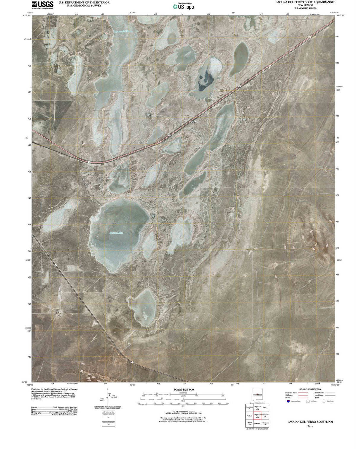 2010 Lagunael Perro South, NM - New Mexico - USGS Topographic Map
