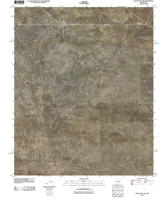 2010 Gacho Hill, NM - New Mexico - USGS Topographic Map v3