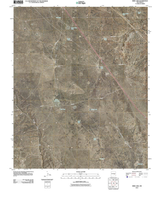 2010 Wire Lake, NM - New Mexico - USGS Topographic Map