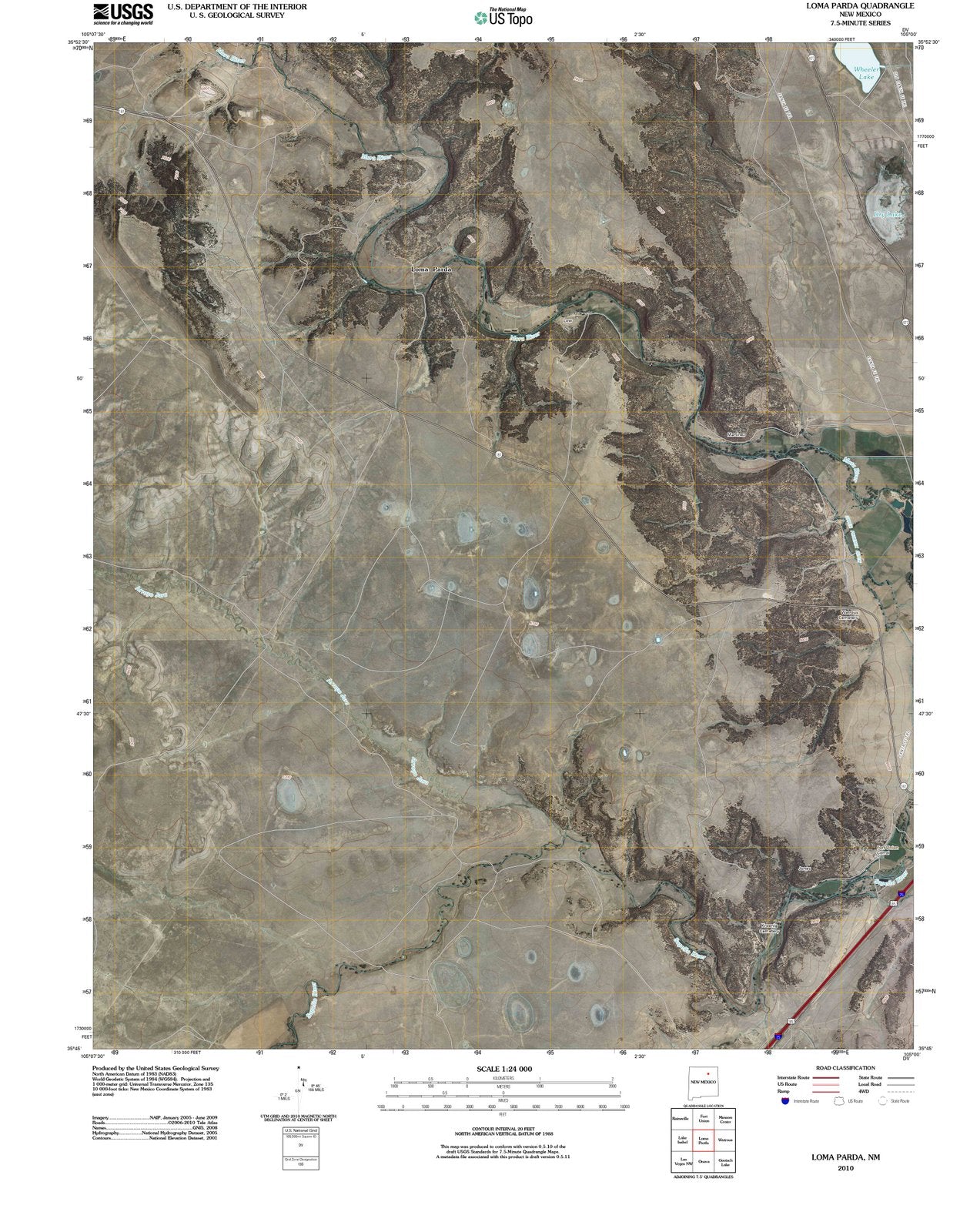 2010 Loma Parda, NM - New Mexico - USGS Topographic Map