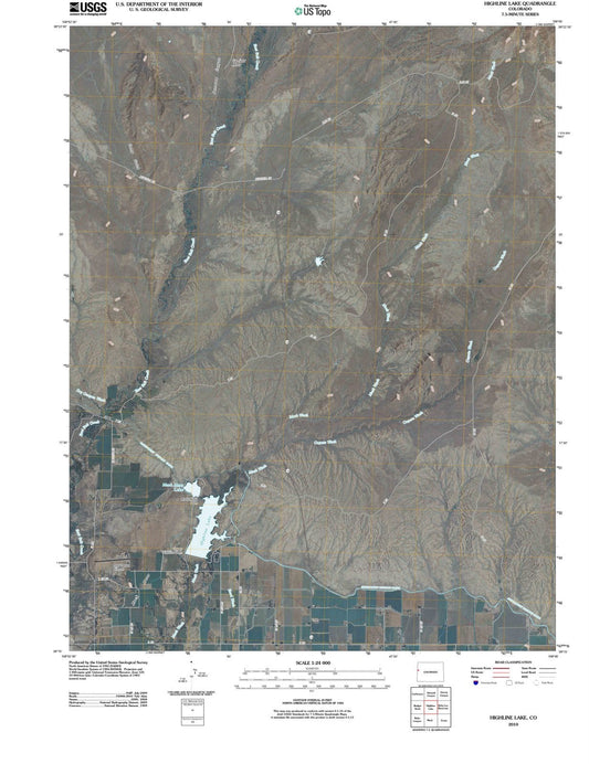 2010 Highline Lake, CO - Colorado - USGS Topographic Map