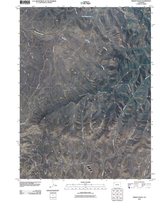2010 Indian Valley, CO - Colorado - USGS Topographic Map