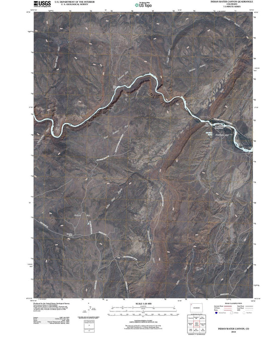 2010 Indian Water Canyon, CO - Colorado - USGS Topographic Map