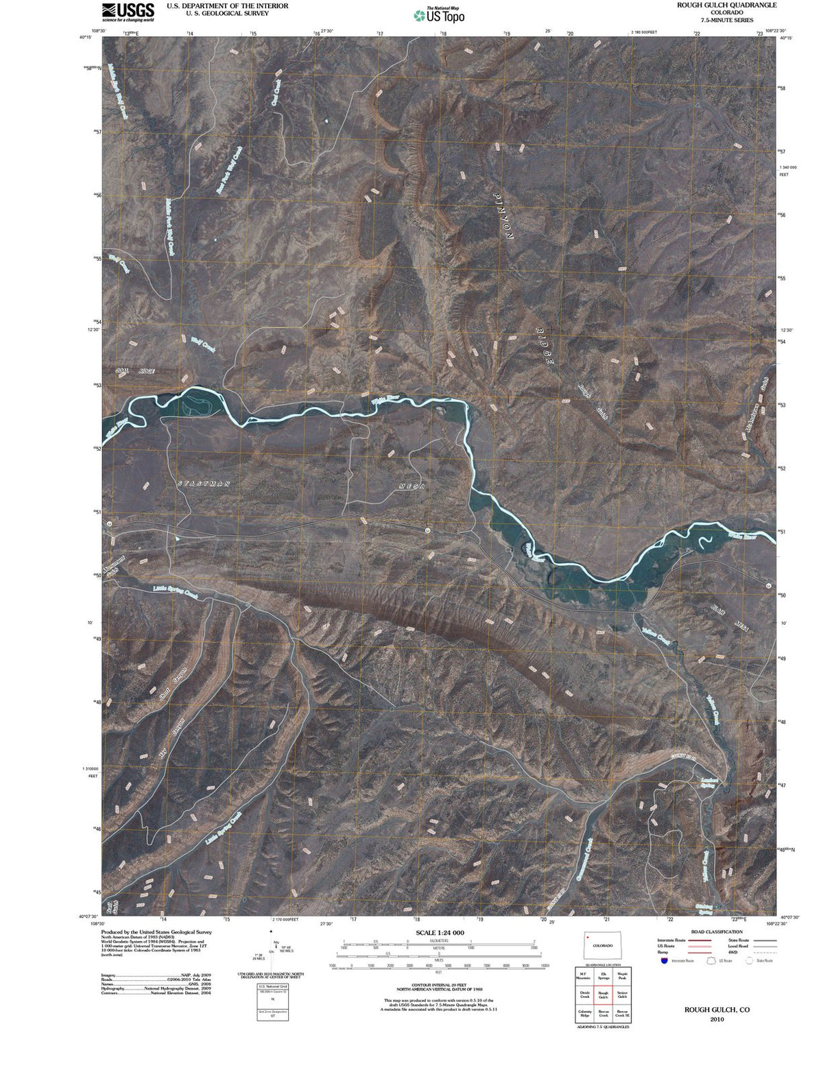 2010 Rough Gulch, CO - Colorado - USGS Topographic Map