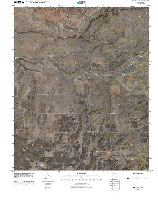 2010 Fence Lake, NM - New Mexico - USGS Topographic Map