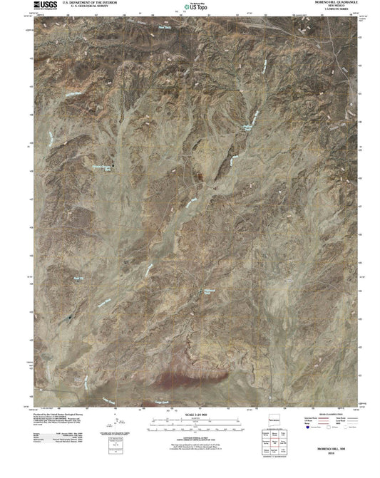 2010 Moreno Hill, NM - New Mexico - USGS Topographic Map