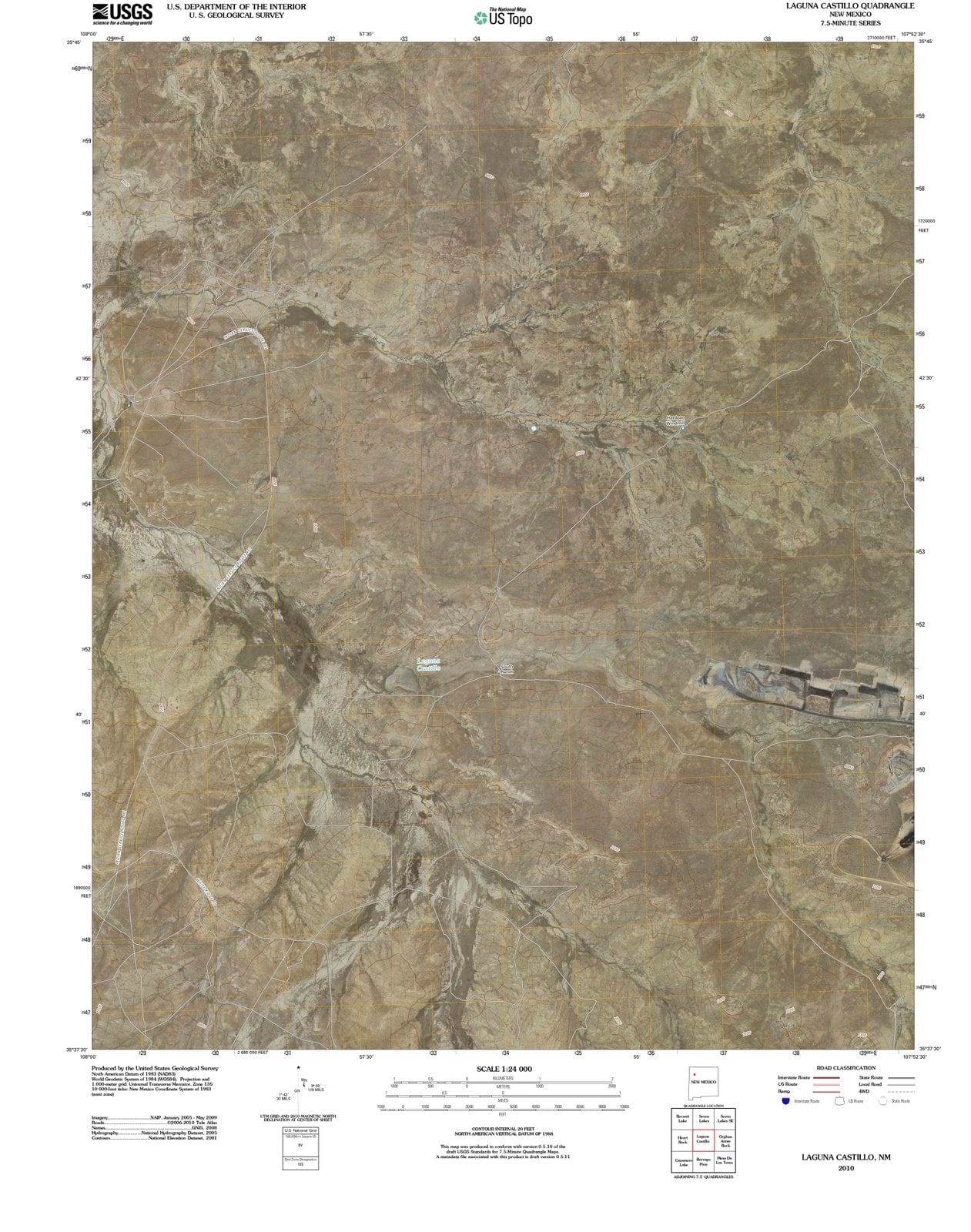 2010 Laguna Castillo, NM - New Mexico - USGS Topographic Map