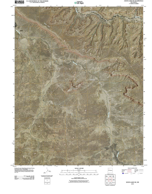 2010 Seven Lakes, NM - New Mexico - USGS Topographic Map v2