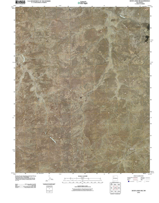 2010 Seven Lakes, NM - New Mexico - USGS Topographic Map v3