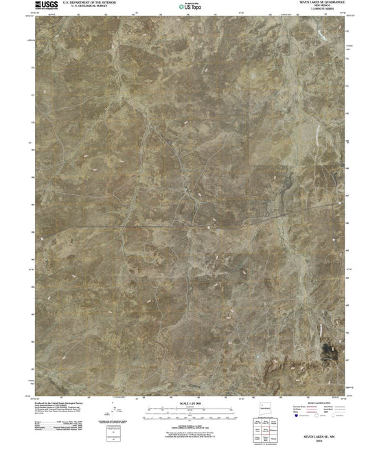 2010 Seven Lakes, NM - New Mexico - USGS Topographic Map v4