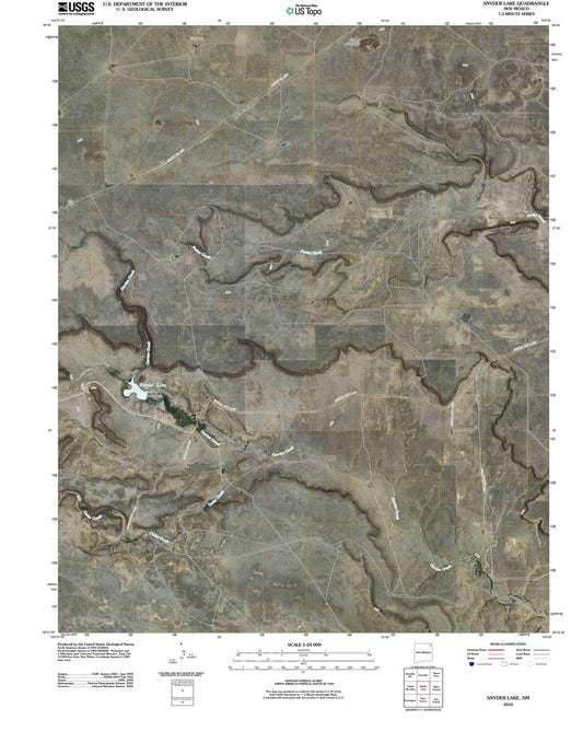 2010 Snyder Lake, NM - New Mexico - USGS Topographic Map