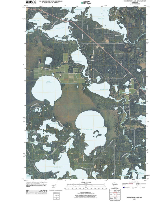 2010 Manitowish Lake, WI - Wisconsin - USGS Topographic Map