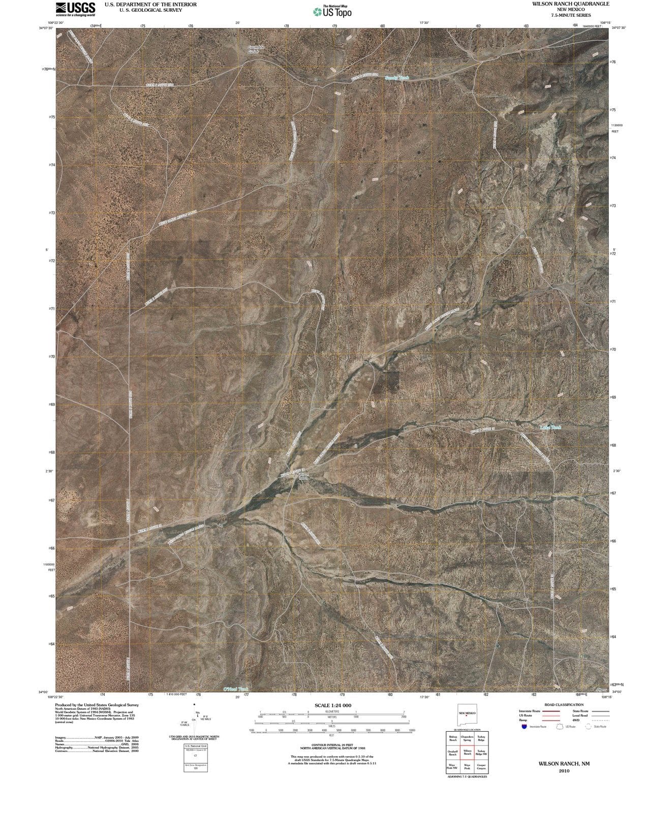2010 Wilson Ranch, NM - New Mexico - USGS Topographic Map