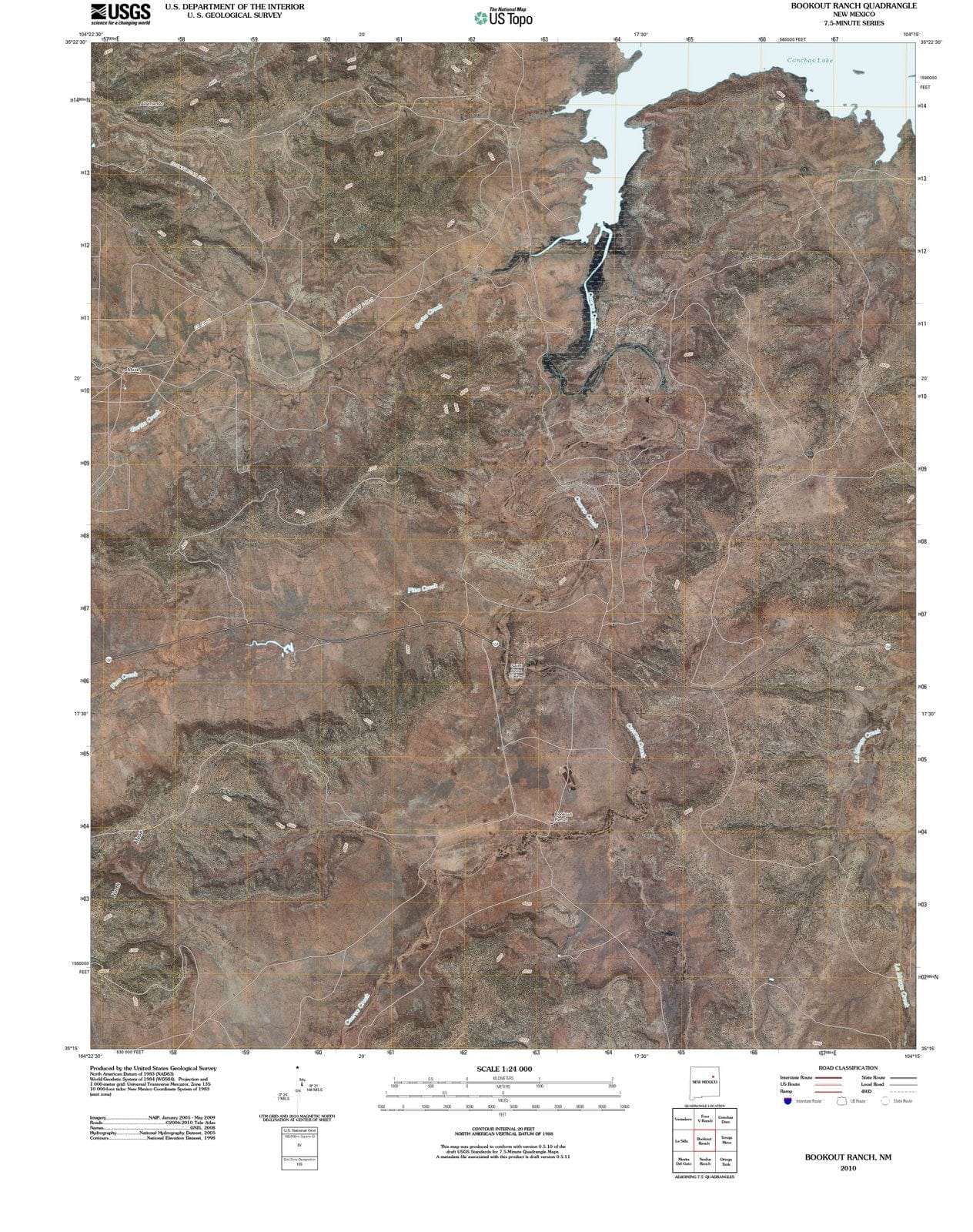 2010 Bookout Ranch, NM - New Mexico - USGS Topographic Map