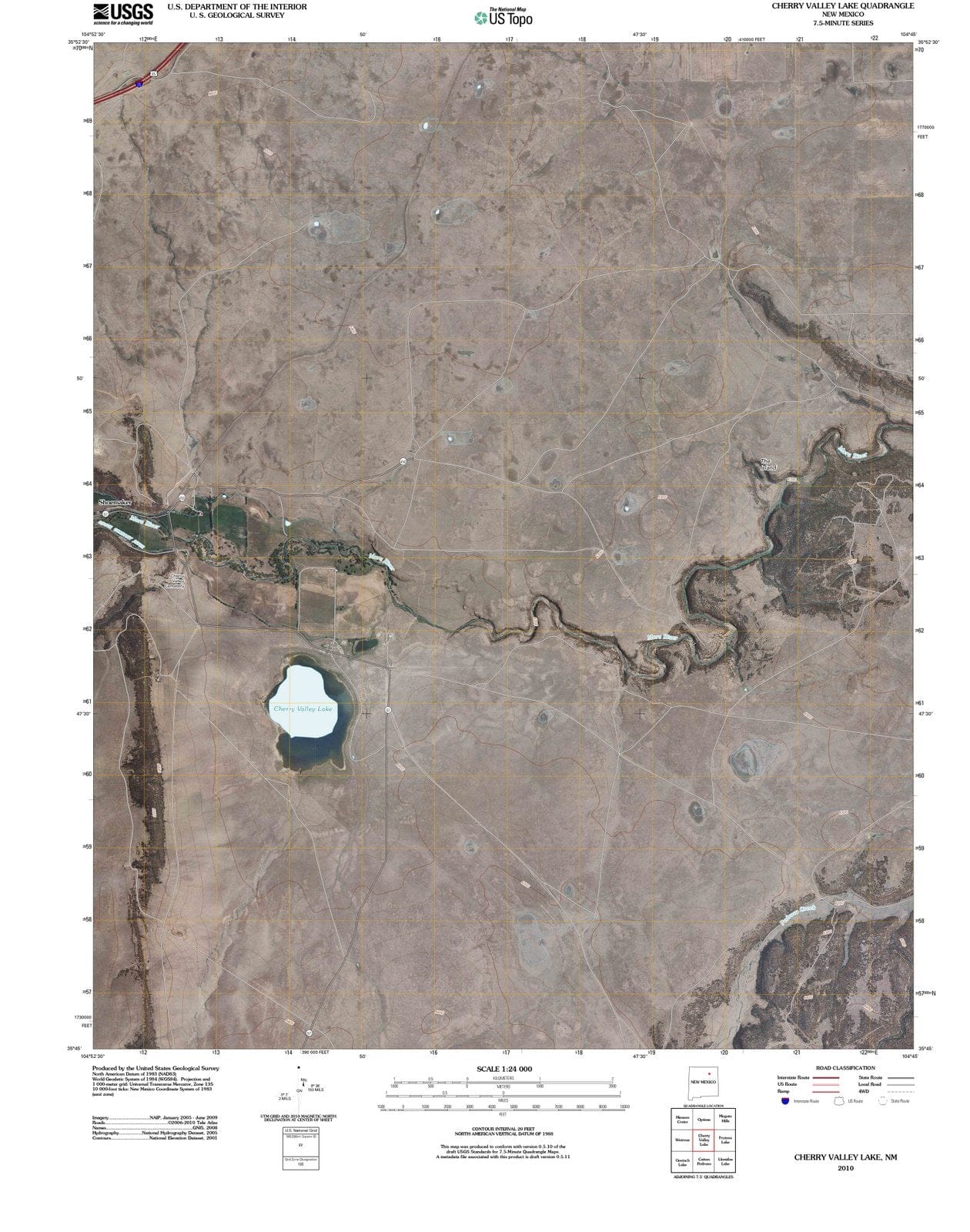 2010 Cherry Valley Lake, NM - New Mexico - USGS Topographic Map