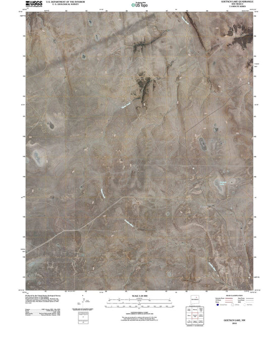 2010 Goetsch Lake, NM - New Mexico - USGS Topographic Map