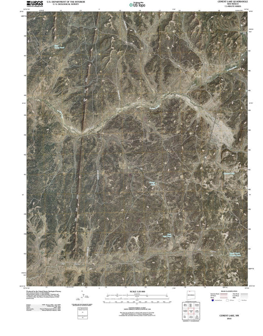 2010 Cement Lake, NM - New Mexico - USGS Topographic Map