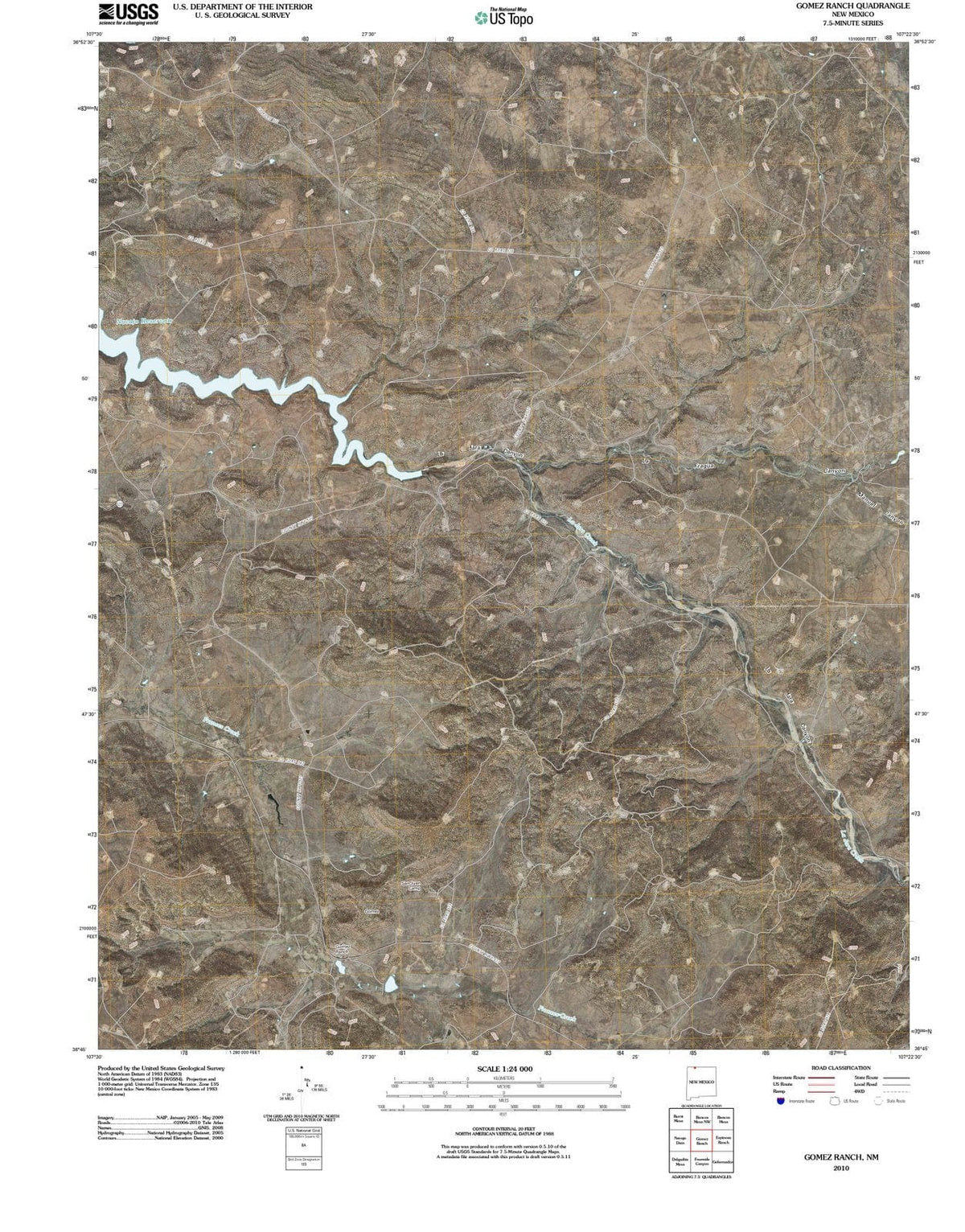 2010 Gomez Ranch, NM - New Mexico - USGS Topographic Map