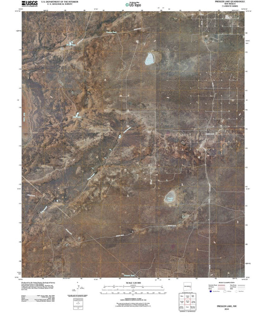 2010 Presler Lake, NM - New Mexico - USGS Topographic Map