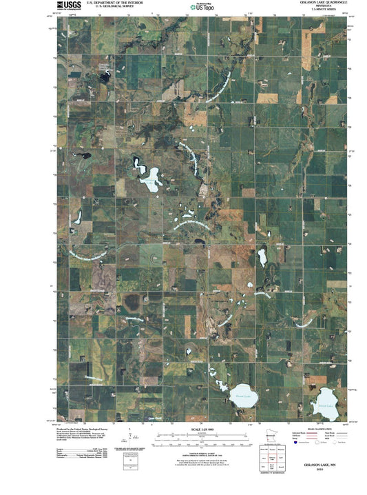 2010 Gislason Lake, MN - Minnesota - USGS Topographic Map