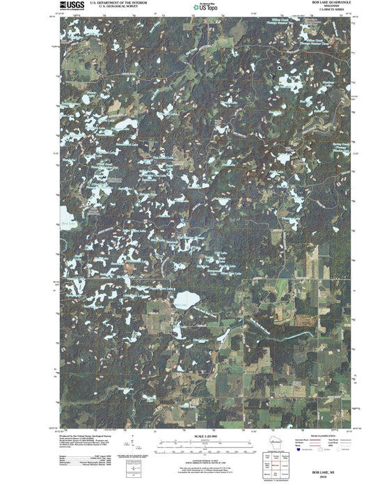 2010 Bob Lake, WI - Wisconsin - USGS Topographic Map
