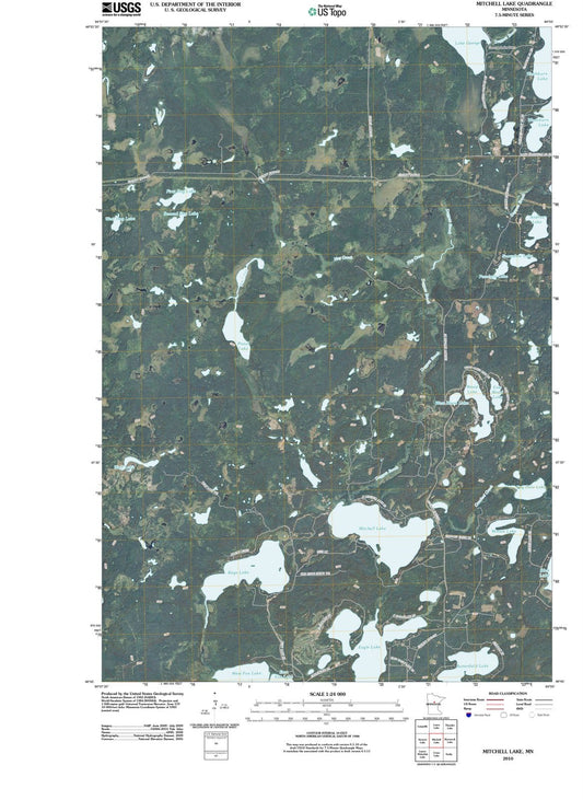 2010 Mitchell Lake, MN - Minnesota - USGS Topographic Map