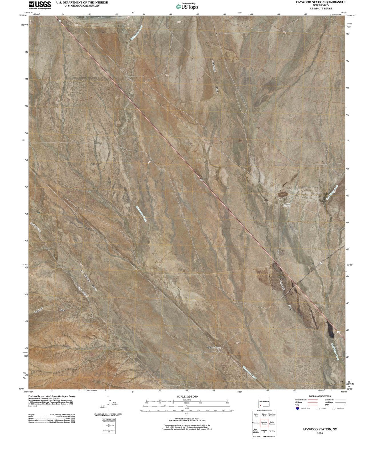 2010 Faywood Station, NM - New Mexico - USGS Topographic Map