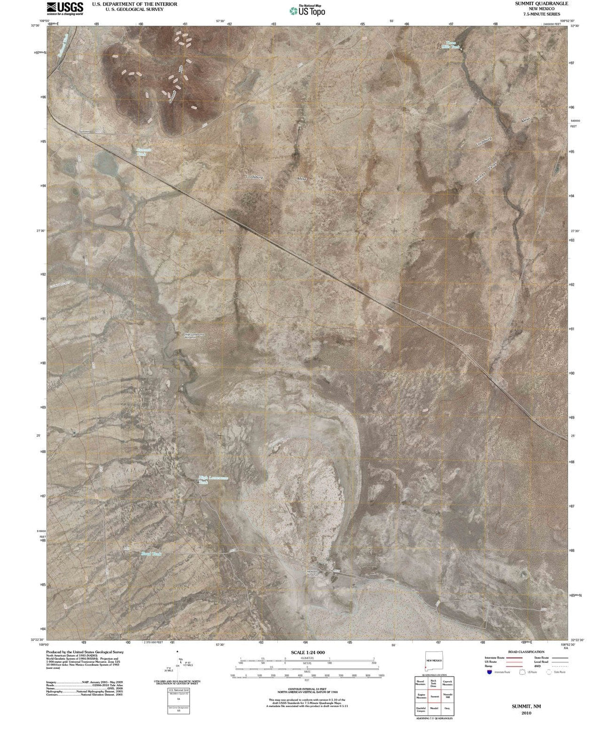 2010 Summit, NM - New Mexico - USGS Topographic Map