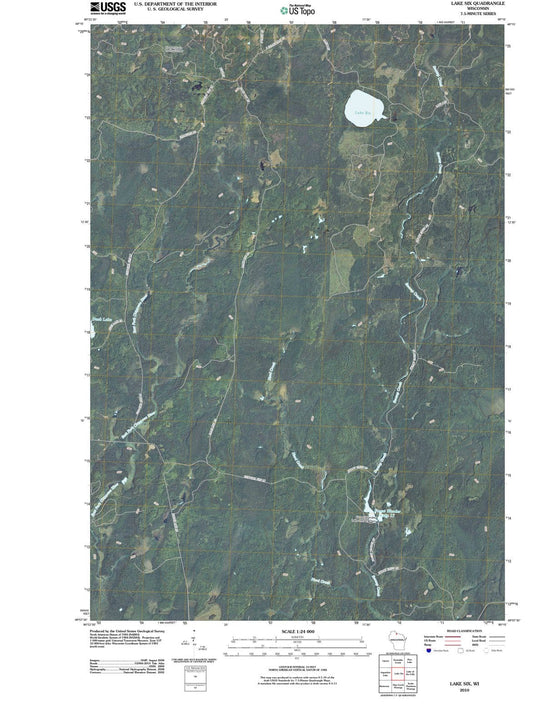 2010 Lake Six, WI - Wisconsin - USGS Topographic Map