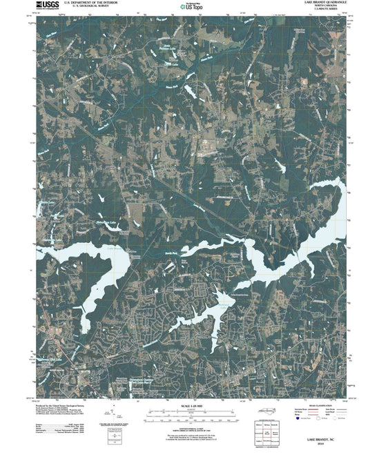 2010 Lake Brandt, NC - North Carolina - USGS Topographic Map