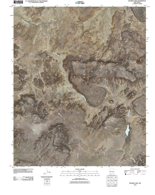 2010 Blaines Lake, NM - New Mexico - USGS Topographic Map