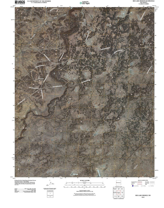 2010 Red Lake Mission, NM - New Mexico - USGS Topographic Map