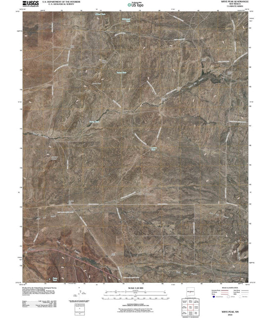 2010 Wrye Peak, NM - New Mexico - USGS Topographic Map v2
