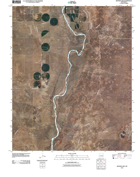 2010 Bonner Lake, NM - New Mexico - USGS Topographic Map