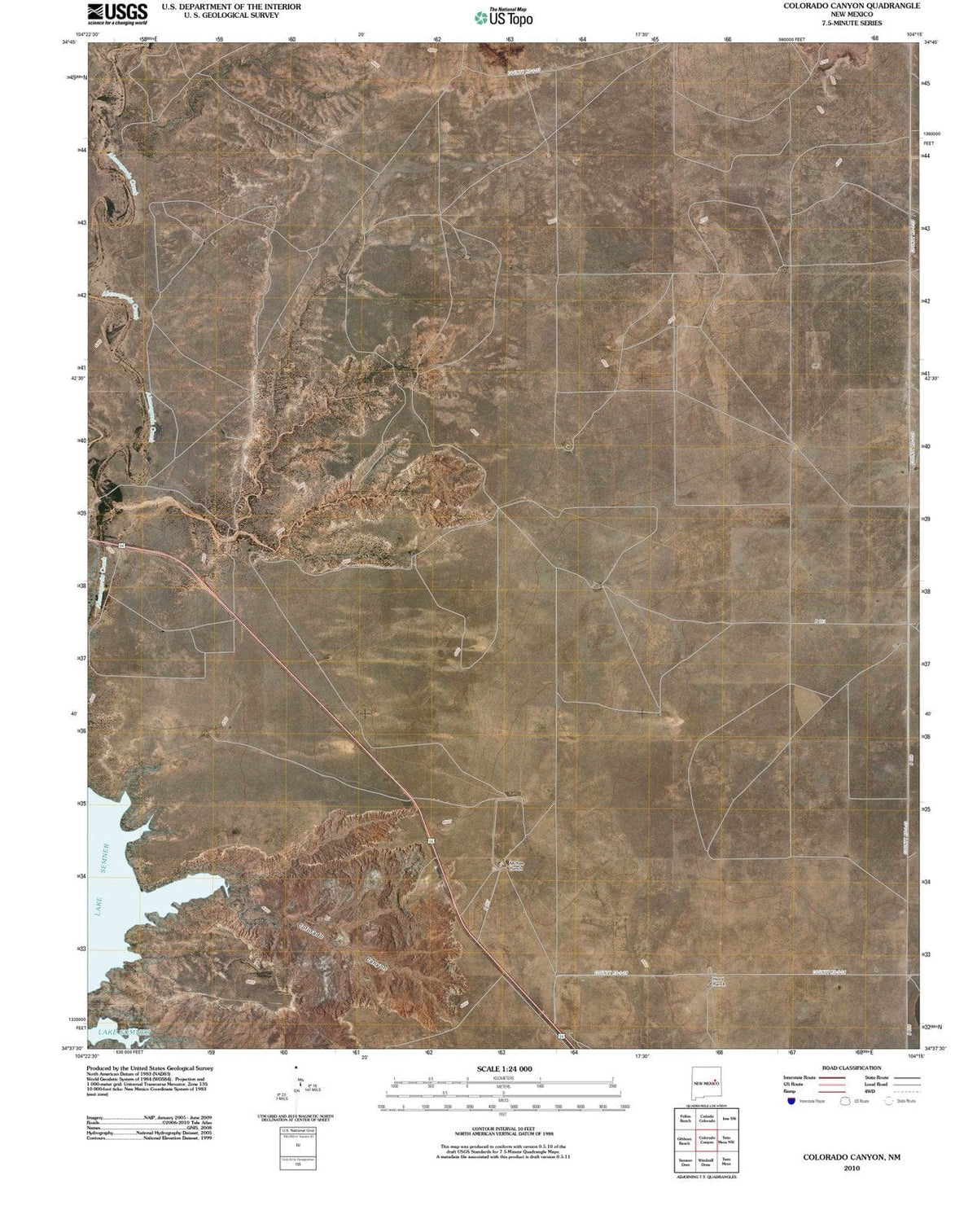 2010 Colorado Canyon, NM - New Mexico - USGS Topographic Map