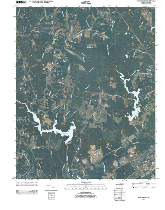 2010 Lake Michie, NC - North Carolina - USGS Topographic Map