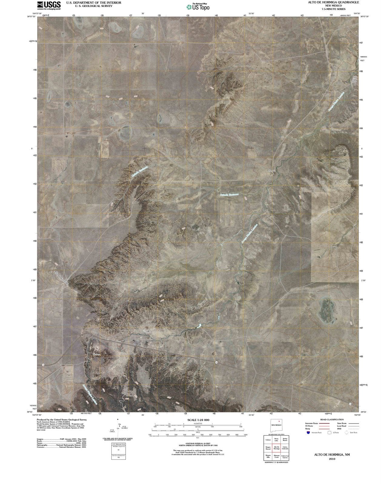 2010 Altoe Hormiga, NM - New Mexico - USGS Topographic Map