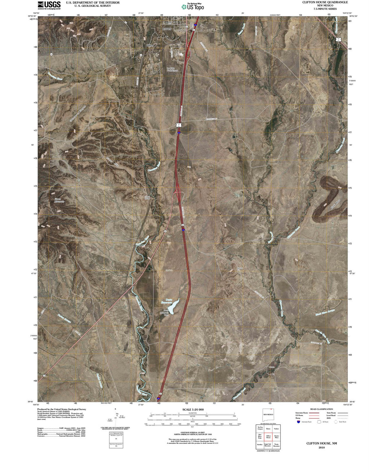 2010 Clifton House, NM - New Mexico - USGS Topographic Map