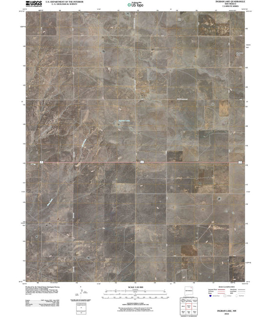 2010 Ingram Lake, NM - New Mexico - USGS Topographic Map